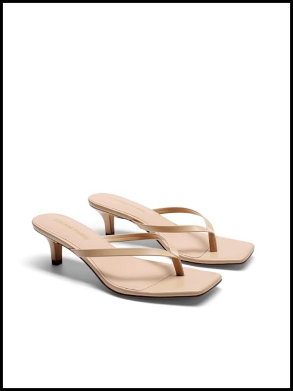 Womens Kitten Heel Flip Flop Sandals Thong Slip-On Comfortable Summer Wedge